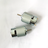 Moteur CC 78,6W 42mm RS 755 avec porte-balais de charbon, 12V, à aimant permanent brossé, pour appareils électroménagers, montage à bride, étanche, 10000 tr/min