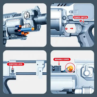 Toyhome haute qualité à piles pistolet à Air souple balles en caoutchouc Eva balle en mousse pas cher et réaliste jouet pistolet balle souple pour les enfants