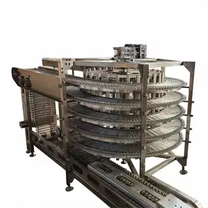 Fruit and Vegetable Washing Machine Food Spiral Tower Conveyor Machine