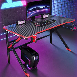 โต๊ะเกมมิ่งคอมพิวเตอร์ดีไซน์เรียบง่ายสำหรับเล่นเกมอีสปอร์ต ผลิตตามสั่งจากโรงงาน เหมาะสำหรับใช้ในบ้านหรือร้านอินเทอร์เน็ต - Product Image 1