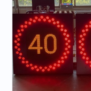 Panneaux de signalisation routière LED 18 pouces, impression numérique, alerte visuelle, panneau composite aluminium-plastique, affichage de la limite de vitesse sur autoroute - Product Image 2