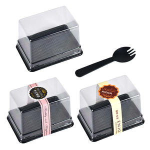 Commercio all'ingrosso monouso rettangolo Mousse torta Blister scatola trasparente pasticceria da forno scatola di imballaggio con coperchio - Product Image 6