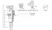 Ensemble de douilles de transformateur moyenne tension ANSI 15kV 25kV 315A pour transformateurs de distribution immergés dans l'huile