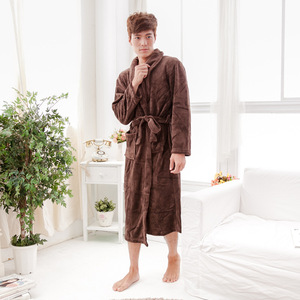Albornoz <span class=keywords><strong>de</strong></span> <span class=keywords><strong>franela</strong></span> para <span class=keywords><strong>hombre</strong></span> y mujer, ropa <span class=keywords><strong>de</strong></span> dormir suave, <span class=keywords><strong>pijama</strong></span> - Product Image 4