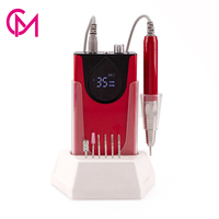 Machine à ongles professionnelle rechargeable à moteur haute vitesse 35000 tr/min, faible bruit, lime électrique portable pour outils de manucure