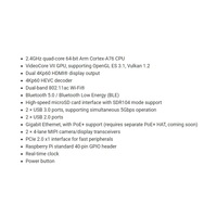 Nuevo Lanzamiento Placa de Desarrollo Raspberry Pi 5 con 2G/4G/8G/16G 2.4GHz para CPU Arm Cortex-A76 Hecho en Reino Unido Kit Original
