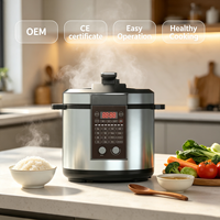 Autocuiseur Électrique Intelligent 6 Litres 2026, Acier Inoxydable, Dégonflage Automatique à un Bouton, Sûr et Fiable