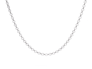 Elegantes Cadenas Redondas con Detalles Blancos en Platino Pt950, con Hilos Metálicos Brillantes, para Boda, Unisex, Regalo Atemporal de Platino - Product Image 2