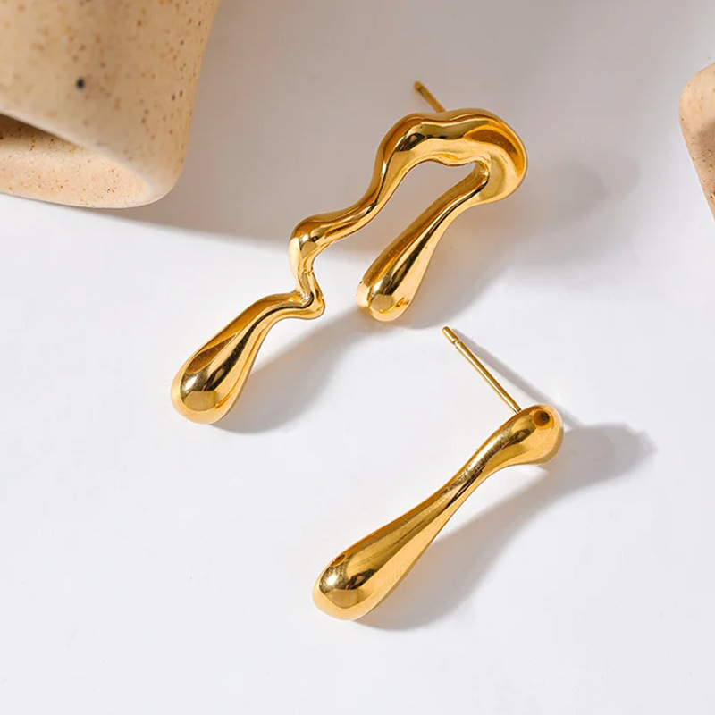 AB earrings gold