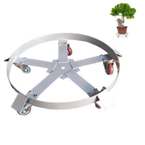 Carrito de tambor resistente de <span class=keywords><strong>55</strong></span> galones con marco de acero, 5 ruedas giratorias, capacidad de carga de 1250 libras, carrito de tambor <span class=keywords><strong>Dolly</strong></span> de barril - Product Image 1