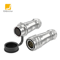 Conector Circular E-Weichat SF20 Push-Pull IP67 Impermeable 25A 500V de Aleación de Cobre y Zinc para Iluminación de Escenarios, Audio y Energía