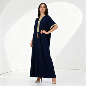 ชุดอาบายะห์ผ้าโพลีเอสเตอร์ประดับเลื่อมหรูหรา พรีเมียม สง่างาม สำหรับสตรีชาวมุสลิม ชุดราตรีออกงานแบบใหม่สั่งตัดได้ - Product Image 3