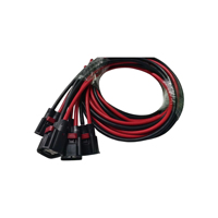7287-1990-30 Kabel Adaptor 2 Pin Inti Tembaga PVC Tahan Air Perakitan Kabel dengan Peringkat IP67 untuk Baterai Arus Tinggi