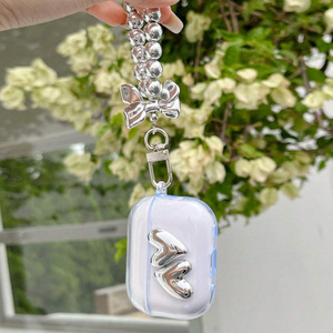 Adecuado para AirPods Pro 2 corazón láser transparente nuevas cuentas de tercera generación y cadena de arco de segunda generación - Product Image 4