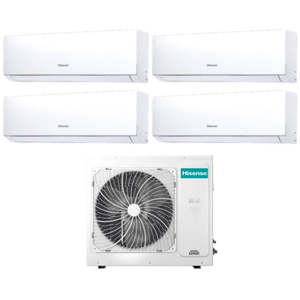 Aire acondicionado Hisense Quadri Split Inverter NEW COMFORT Series 7 + 9 + 18 + 18 con 4AMW105U4RAA Wi-Fi a la vista, opcional 7000 + 9000 + 18000 - Product Image 1
