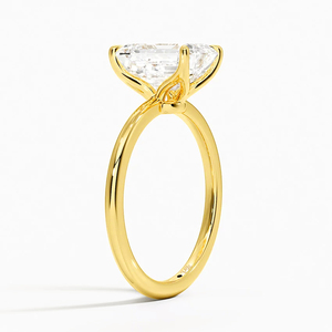 Fabricant <span class=keywords><strong>de</strong></span> bijoux fins, design minimaliste, <span class=keywords><strong>bague</strong></span> <span class=keywords><strong>de</strong></span> fiançailles pour femme, 1ct, 2ct, 3ct, émeraude, moissanite, <span class=keywords><strong>diamant</strong></span> - Product Image 2