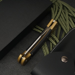 มีดพับ Tredknix BUCK112 ใบมีด D2 หนา 0.3 มม. ปลายแหลม ทนทาน สำหรับตั้งแคมป์  ปรับแต่งได้ตามต้องการ (OEM) ด้ามจับ G10  แบบ DIY - Product Image 3