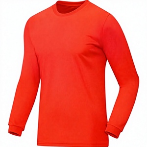 Wholesale Long-sleeved Sport Marathon Team Uniform Summer Camp Workwear Cultural T-shirt logo Printing Slim Fit 100% Polyester - Product Image 3