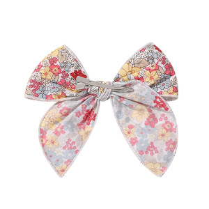 5.3 pollici fiocco di lino fiocco per bambine fiocco - Product Image 4