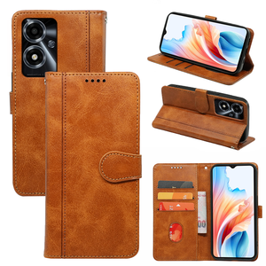 Étuis de téléphone portable pour <span class=keywords><strong>Oppo</strong></span> 7A <span class=keywords><strong>6</strong></span> <span class=keywords><strong>Pro</strong></span> <span class=keywords><strong>Reno</strong></span> 5A A96 A5 porte-carte à rabat en cuir PU étui portefeuille accessoires de téléphone - Product Image 1