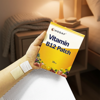 Patch de Vitamine B12 Naturelle 3x3cm 30pcs – Renforce l'Immunité, Booste l'Énergie, Soin de Santé – Patchs Transdermiques OEM CE MSDS