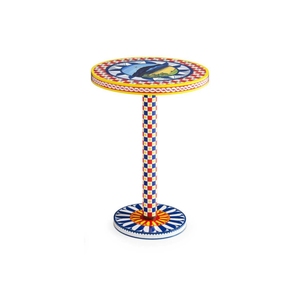 Cổ điển hình học phong cách quốc gia thiết kế mẫu phòng khách bàn bên Retro ý nghĩa nghệ thuật yếu tố dân gian bàn bên sofa - Product Image 1