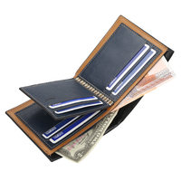 Dompet Retro Pola Buaya Pendek Pria Dompet Kulit Tempat Kartu Kreatif Fashion Sederhana