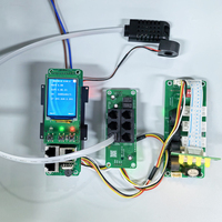 Carte PCB PDU monophasée 63A AC avec surveillance à distance RS485 Modbus, unité de distribution d'alimentation PCBA pour rack de serveur de centre de données