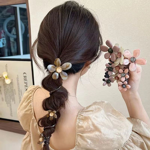 Vente en gros de bandeaux élastiques tressés en caoutchouc pour filles mignonnes Attaches pour <span class=keywords><strong>cheveux</strong></span> en <span class=keywords><strong>spirale</strong></span> pour téléphone avec accessoires pour <span class=keywords><strong>cheveux</strong></span> de filles de fleur - Product Image 5