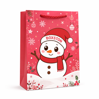 Sacs cadeaux en papier de Noël festifs taille moyenne, sacs à friandises de Noël en gros, sacs en papier de Noël en vrac, emballages de Noël pour la vente au détail