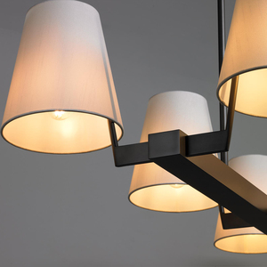 Nouveau Design Jonathan Browning Laiton Moderne Lin <span class=keywords><strong>Corniche</strong></span> Lustre Linéaire Style Américain Éclairage Pour Salon - Product Image 4