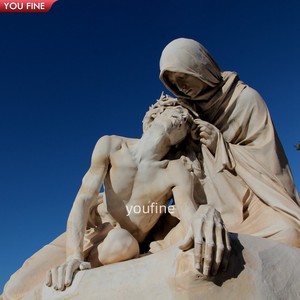 Iglesia personalizada decoración religiosa estatua de mármol Marí<span class=keywords><strong>a</strong></span> y Jesús - Product Image 1