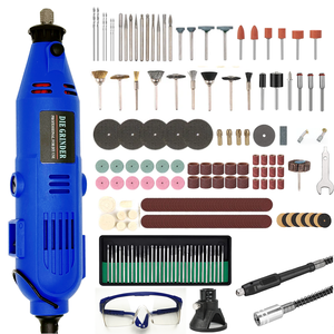 Bộ máy khoan điện điều chỉnh tốc độ 205PC, dụng cụ điện tự làm để đánh bóng, khắc trang sức, máy mài xoay <span class=keywords><strong>mini</strong></span>, máy khoan điện - Product Image 1