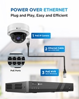 Système de caméra de sécurité 4COVR à 8 canaux, 8x5Mp, zoom optique 5x, PoE IP Dome, détection humaine IA, audio, surveillance CCTV PoE IP 4K