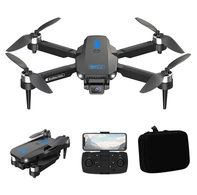 E88 MAX Brushless Motor Drone 4K HD Professional Dual Camera WiFi FPV RC Foldable Quadcopter Beginner Drone