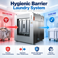 Laveuse-essoreuse industrielle robuste 30 kg, nouvelle machine à laver électrique isolée pour textiles hospitaliers