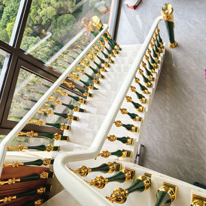 מעקה זכוכית אלומיניום מודרני בצורת מעקה עם תכונה עמידה במים עבור וילה מדרגות עיצוב מעקה בטיחות - Product Image 5