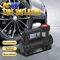 Richtek Fast Inflation AC120V Analogue Inflator Air Compressor Tire Inflator 80PSI LED Light Car/Motorcycle/Bike Tire Emergency
