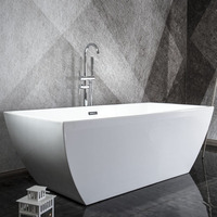 Tunisie 2mm mince bord Autoportante pour 2 personnes Noir Acrylique Rectangle Forme Grands Bains À Vendre Baignoire droite