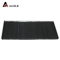 Prix direct usine Flexible Pvc Nylon accordéon soufflet orgue plat soufflet couverture pour machines-outils CNC