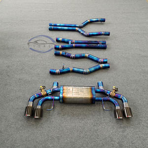 Escape FUDKLi Catback para BMW M5 F90 <span class=keywords><strong>M850i</strong></span> <span class=keywords><strong>M8</strong></span> F92 4,4 T sistema de escape de alto rendimiento silenciador de escape de aleación de titanio - Product Image 4