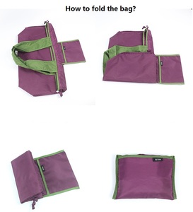 Bolsa de compras plegable reutilizable con diseño de moda personalizado, de poliéster lavable, para supermercado, en oferta de fábrica. - Product Image 3