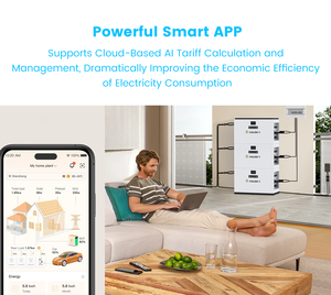 Lon lityum IP66 açık su geçirmez pil 3.8KWH ev enerji depolama ESS balkon Lifepo4 All-in-One pil yığını MPPT - Product Image 5