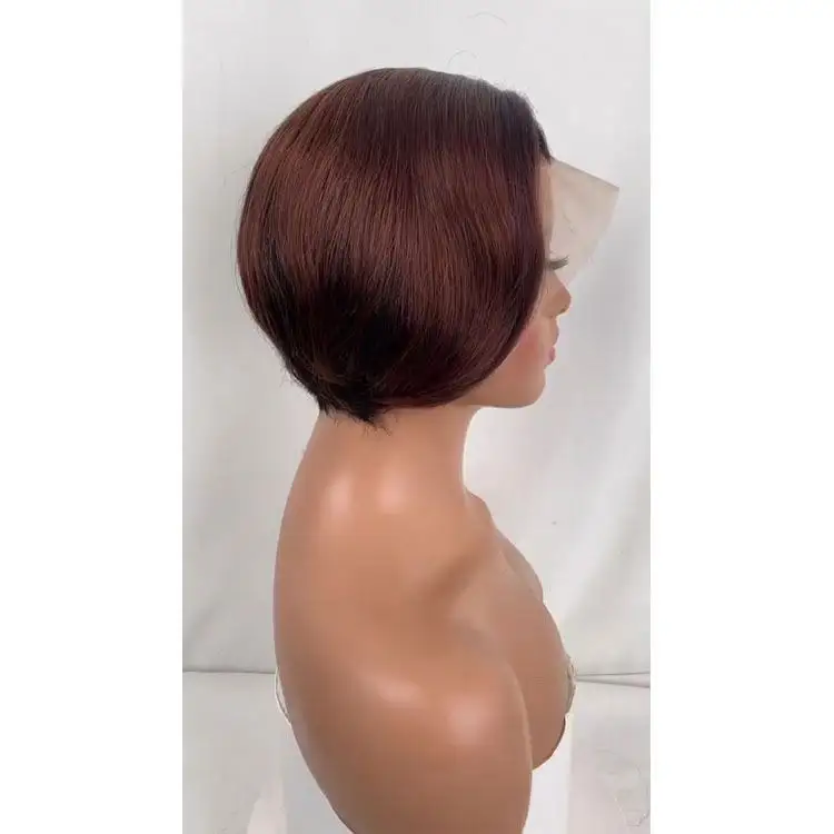 Natural Color Lace Front Wigs Bone Straight Hair Hair Wigs Remy human hair from Vietnam