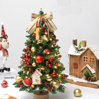 En gros Ensemble de mini-sapins de Noël de bureau, décoration pour la maison, l'hôtel et les fenêtres, arbre de simulation