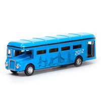 Vente en gros alliage de zinc personnalisé mini Angleterre bus retirer voiture jouet