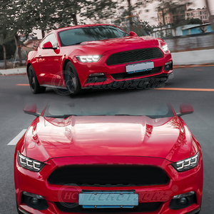 Ensemble de phares LED HCMOTIONZ pour Ford <span class=keywords><strong>Mustang</strong></span> 2015-2017 S550, feux avant avec animation de démarrage, DRL, clignotants séquentiels - Product Image 2