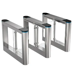 Airport Electronic Mechanical Barrier Gate Swing Barrier Gate Turnstile With Access Control System Outdoor Turnstile Gate Price