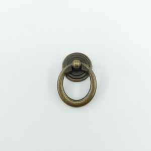 Zinc Alloy Cabinet Ring Handle Chinese Style Drawer Pull Single Hole Durable Furniture Hardware - Product Image 5
