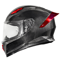 Casque de moto intégral en fibre de carbone 3K noir - Prêt à l'emploi - Certifié DOT et 3C - Unisexe - Direct usine